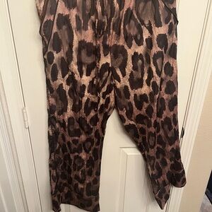 Free people All put satin leopard pants